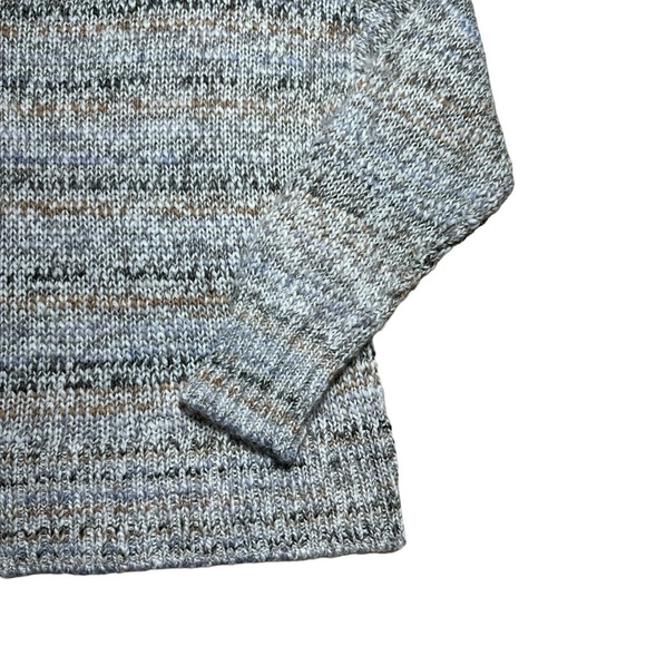 Chelsea28 Grey Stripped Striped Turtleneck Knit Sweater | U.S. Woman’s Medium - Picture 4 of 9